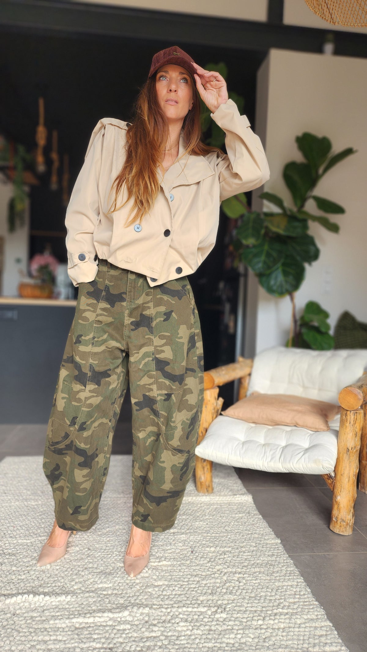 Pantalon militaire BADDIE – Coupe barrel