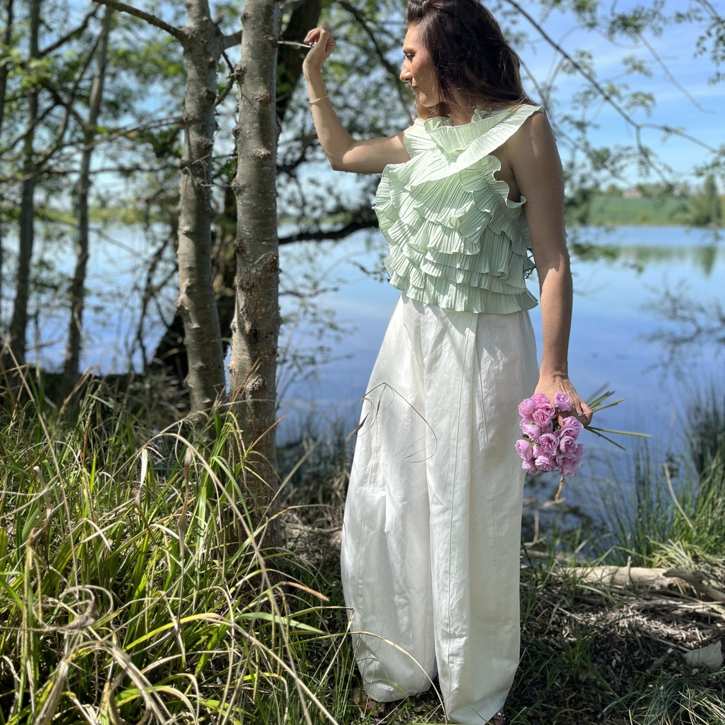 Pantalon LOUISE - Blanc