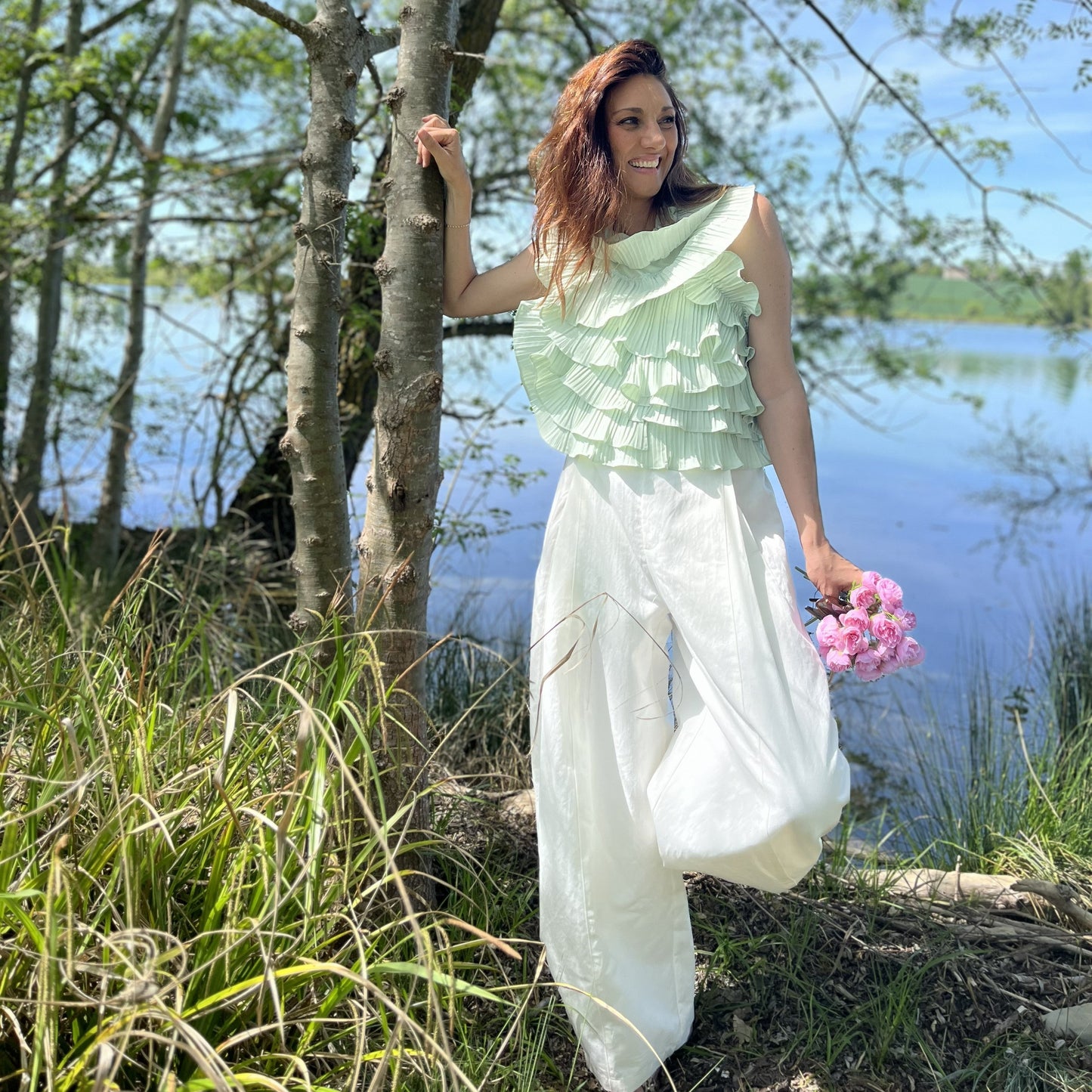 Pantalon LOUISE - Blanc