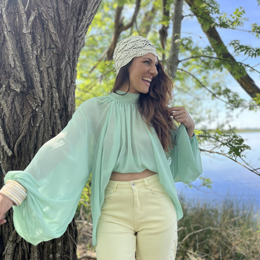 Blouse MOA - Vert d'eau