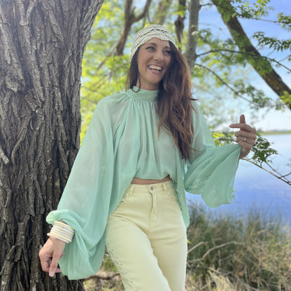 Blouse MOA - Vert d'eau
