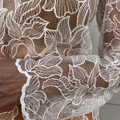 Haut CALYPSO - Dentelle Blanche