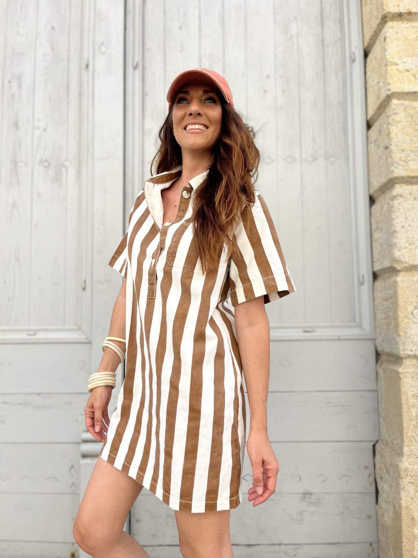 Robe EVY - Rayée Jean