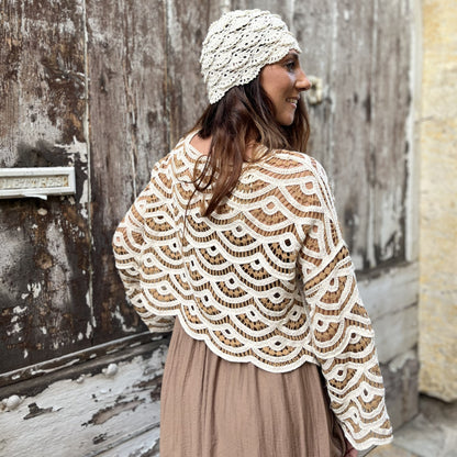 Haut crochet MALLORCA Noisette