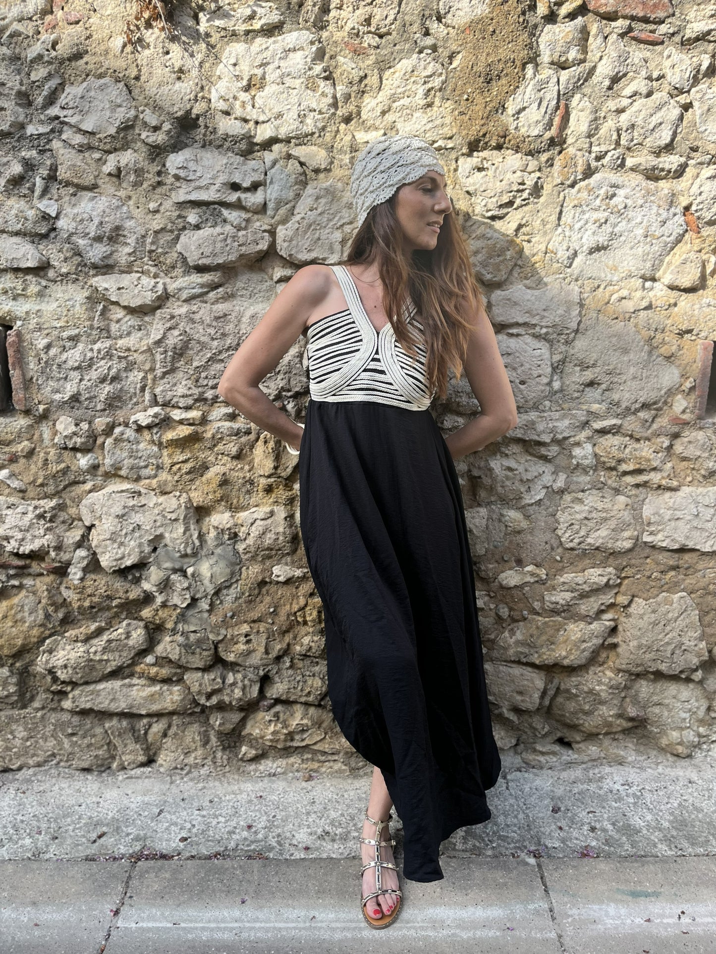 Robe longue NAYARA - Noir