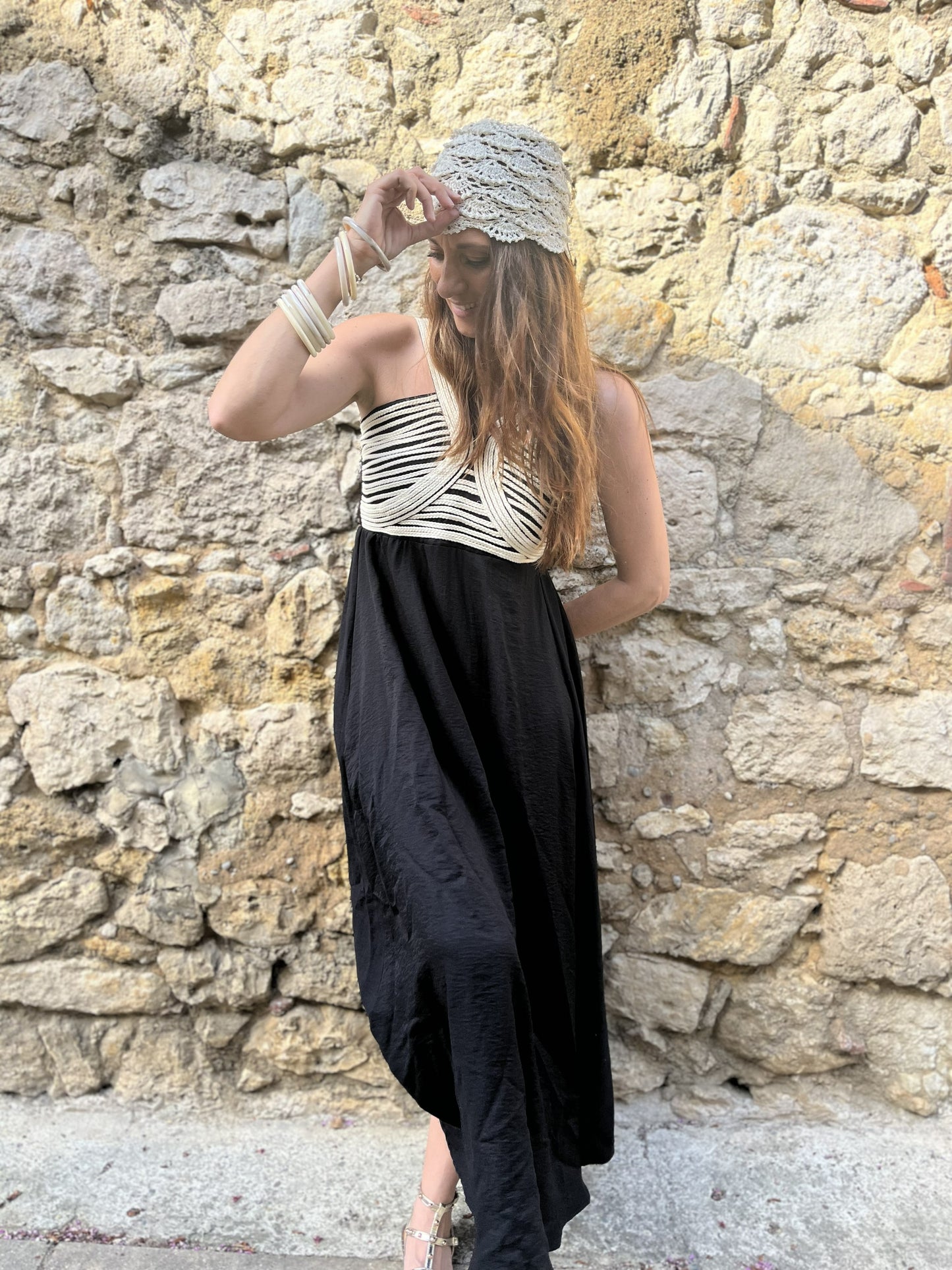 Robe longue NAYARA - Noir