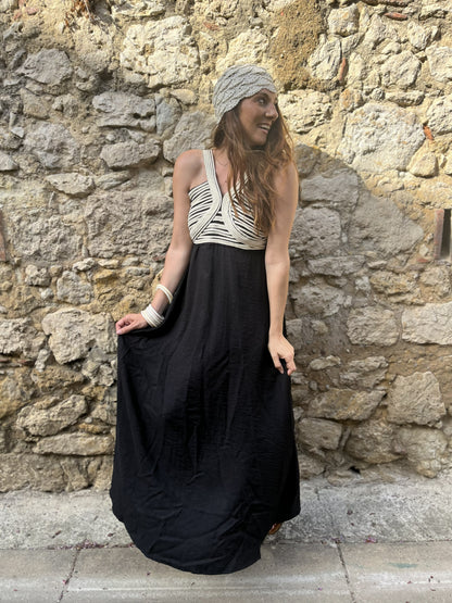 Robe longue NAYARA - Noir