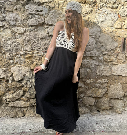Robe longue NAYARA - Noir