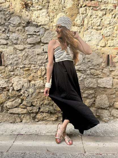 Robe longue NAYARA - Noir