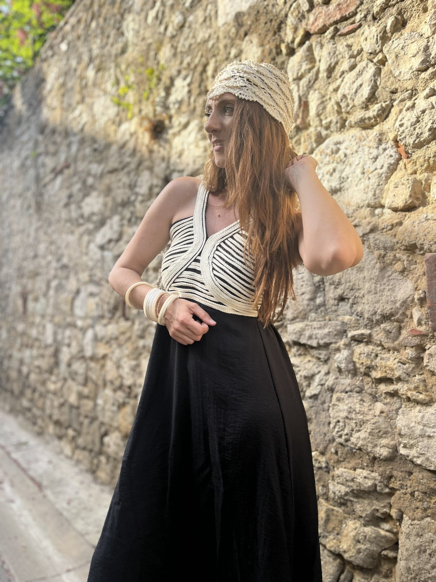 Robe longue NAYARA - Noir