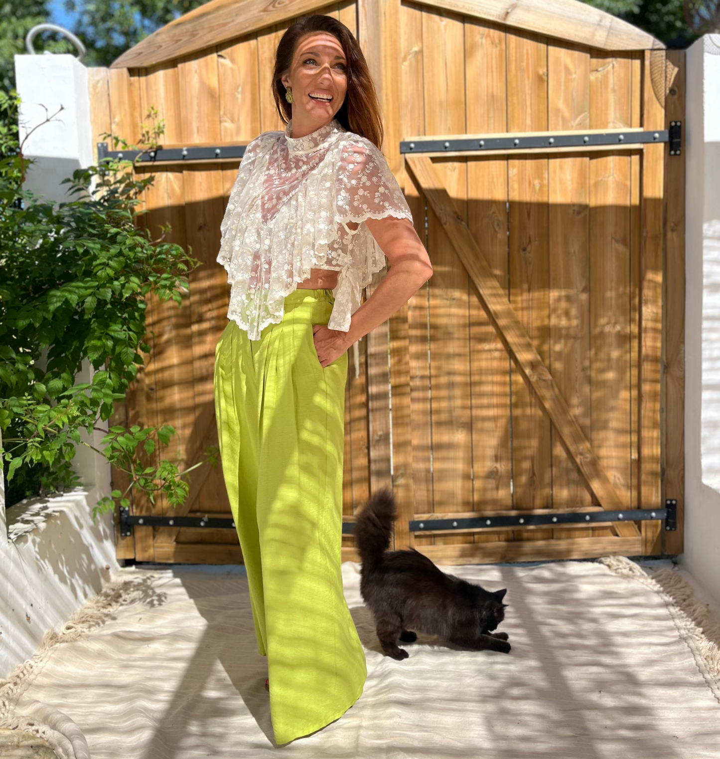 Pantalon NINO vert