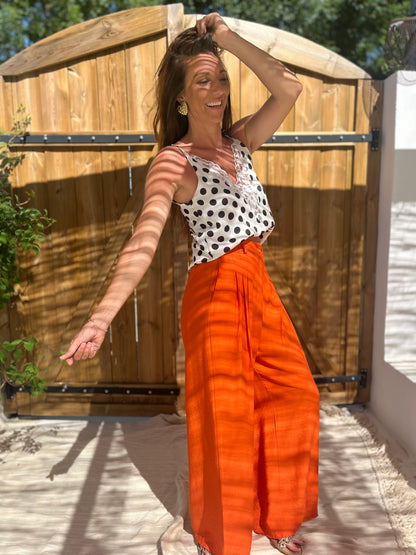 Pantalon NINO orange