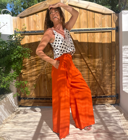 Pantalon NINO orange