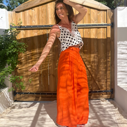 Pantalon NINO orange