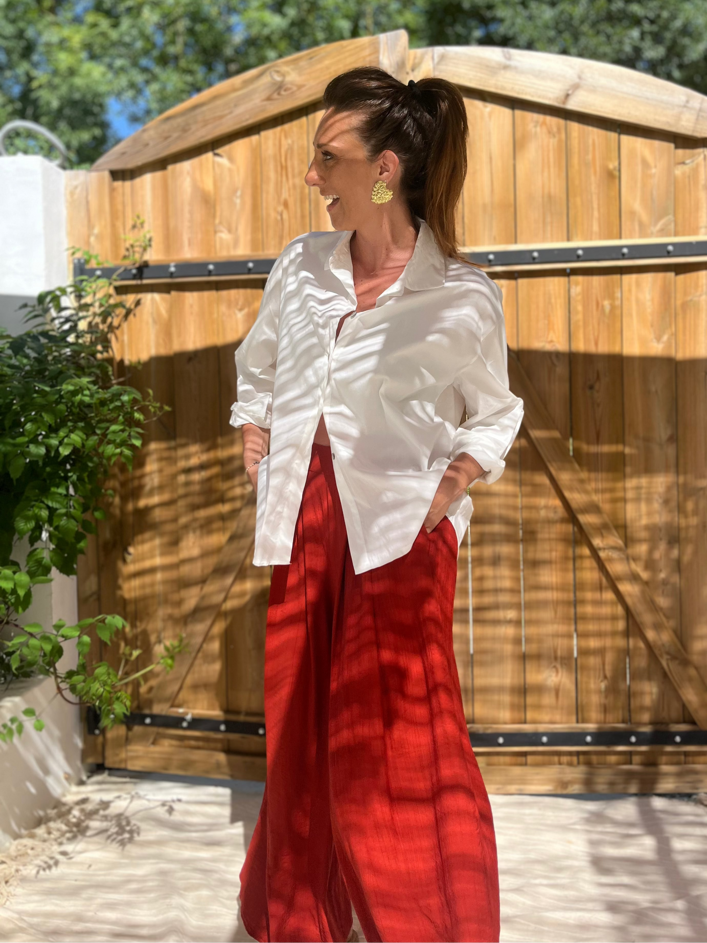 Chemise CŒUR dos nu blanche