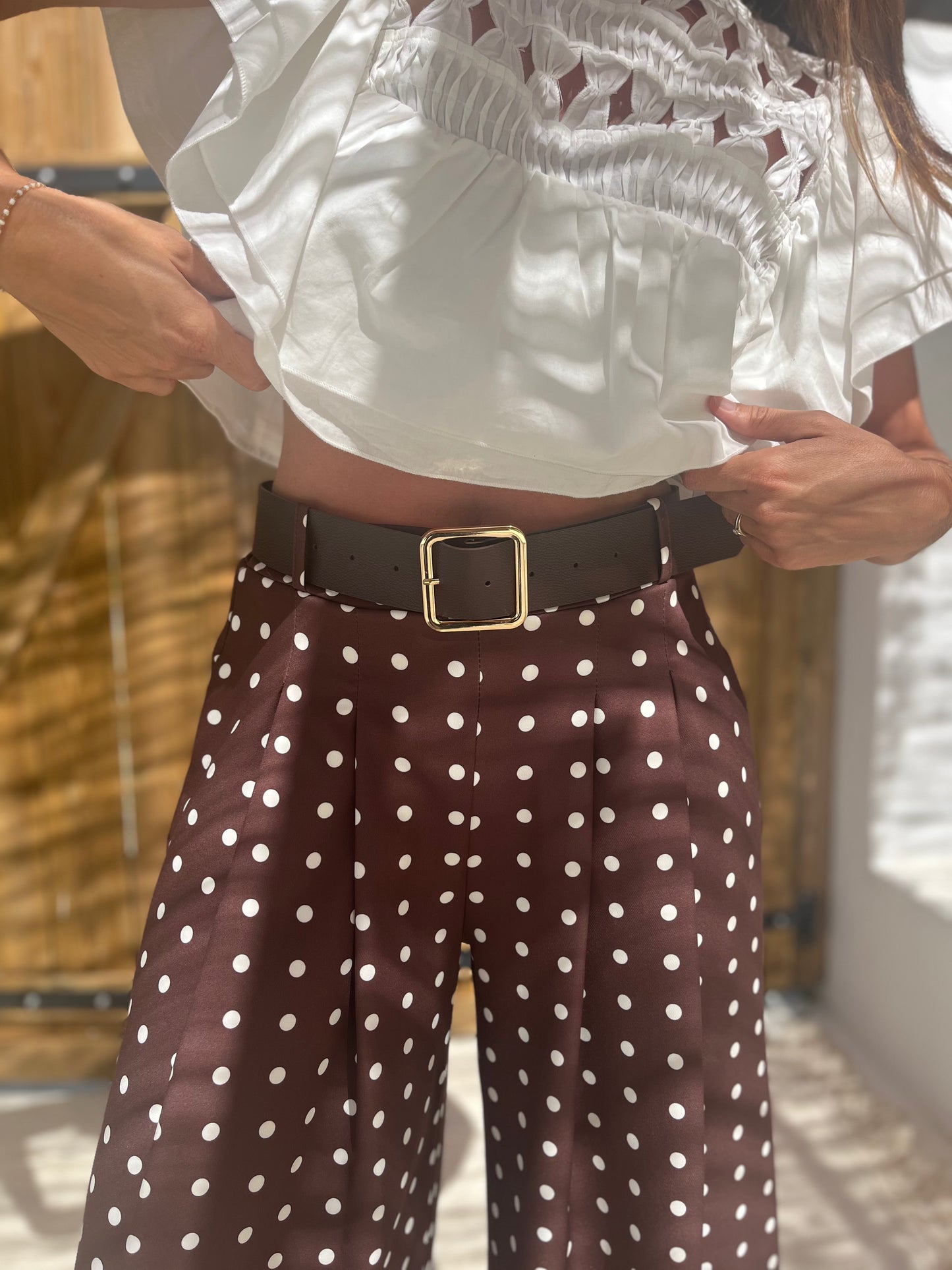 Pantalon ITALIA Chocolat